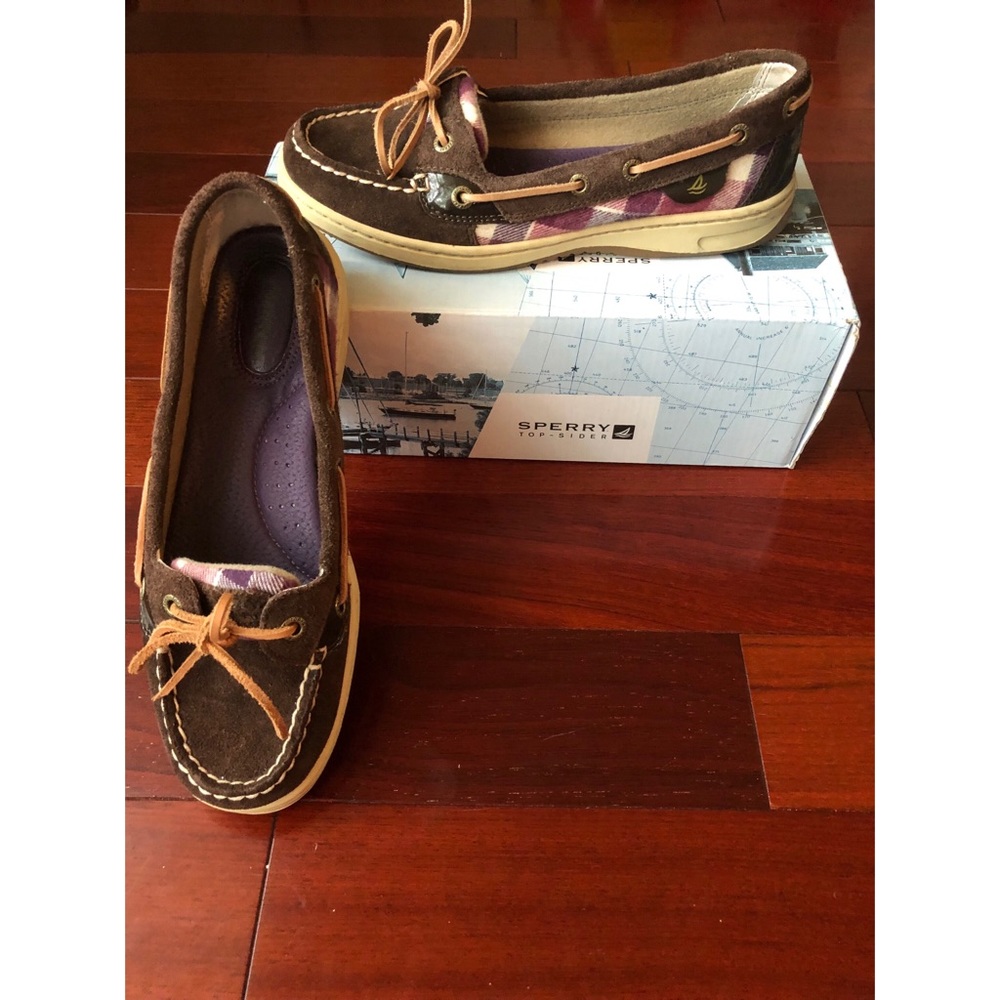 Sperry Angelfish Dark Brown Suede Shoes! 🐠